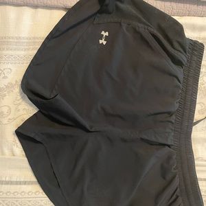Under Armour All black medium fly shorts womens